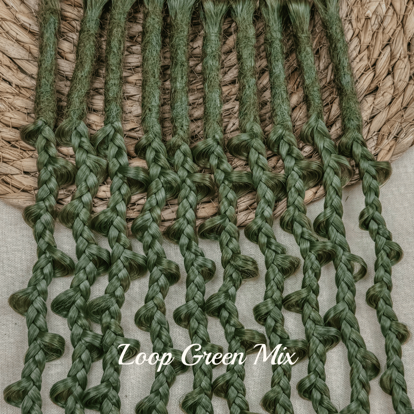 Dreadlock Loop Braid Locks of Love by Dreadshop Green