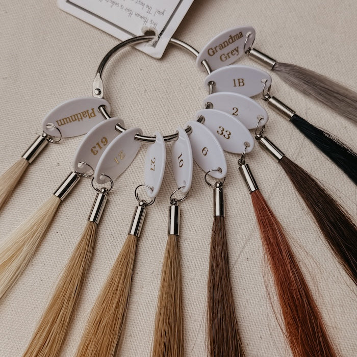 Color Ring for Human Hair for dreadlocks close up