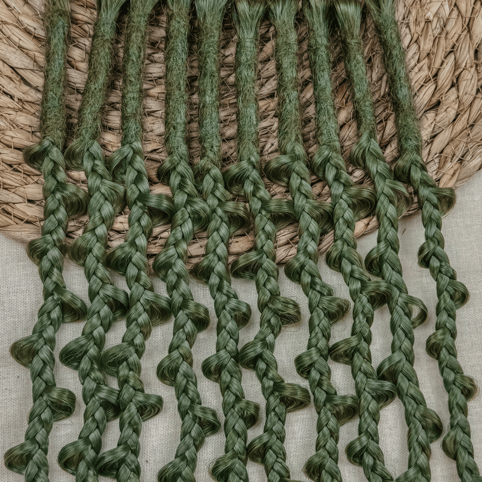 Dreadlock Loop Braid Locks of Love by Dreadshop Green
