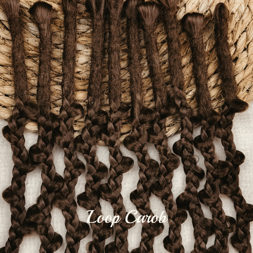 Dreadlock Loop Braid Locks of Love by Dreadshop Brown
