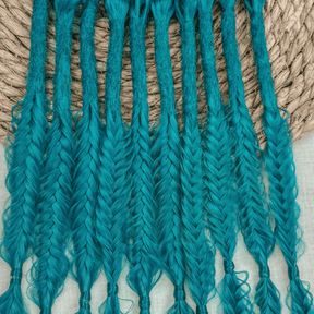 Dreadlock Fishtail Braid Locks of Love by Dreadshop Turquoise