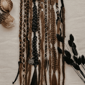 Decorated Dreadlocks Set | Muddy | with Braids | Dreadshop