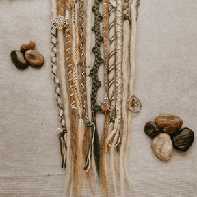 Decorated Dreadlocks Set | Mystic Fairy | with Braids | Dreadshop