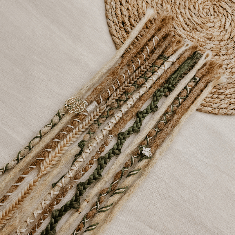 Decorated Dreadlocks Set | Mystic Fairy | with Braids | Dreadshop