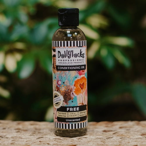 Best Dreadlock Care from Dollylocks at Dreadshop. Conditioning Oil for your dreadlocks, scent: Unscented