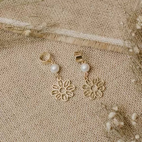 Set boho flower beads, Accessories, Golden beads