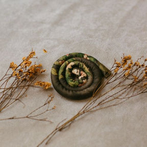 Green Leaf Spiralock, hair accessories