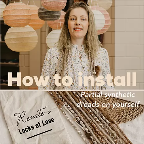 How to install synthetic partial dreads on yourself. Install synthetic dreads Cousr 
